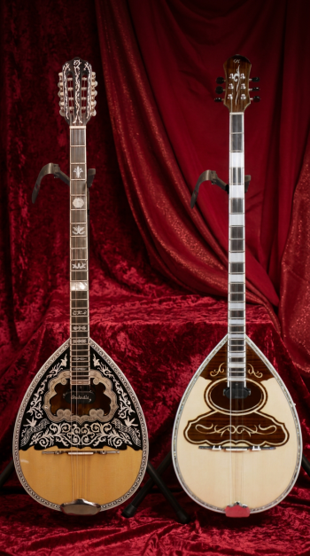 Handmade Greek trichordo and tetrachordo bouzoukis by Makis Nikolopoulos at BouzoukiSpace
